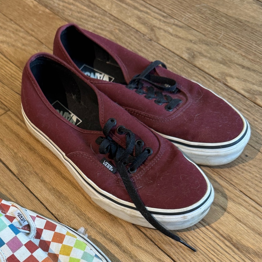 Vans Burgundy Sneakers